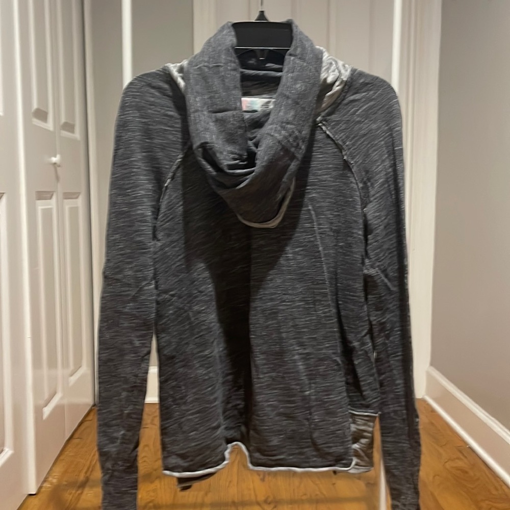 Free People cowl neck cotton top S/M